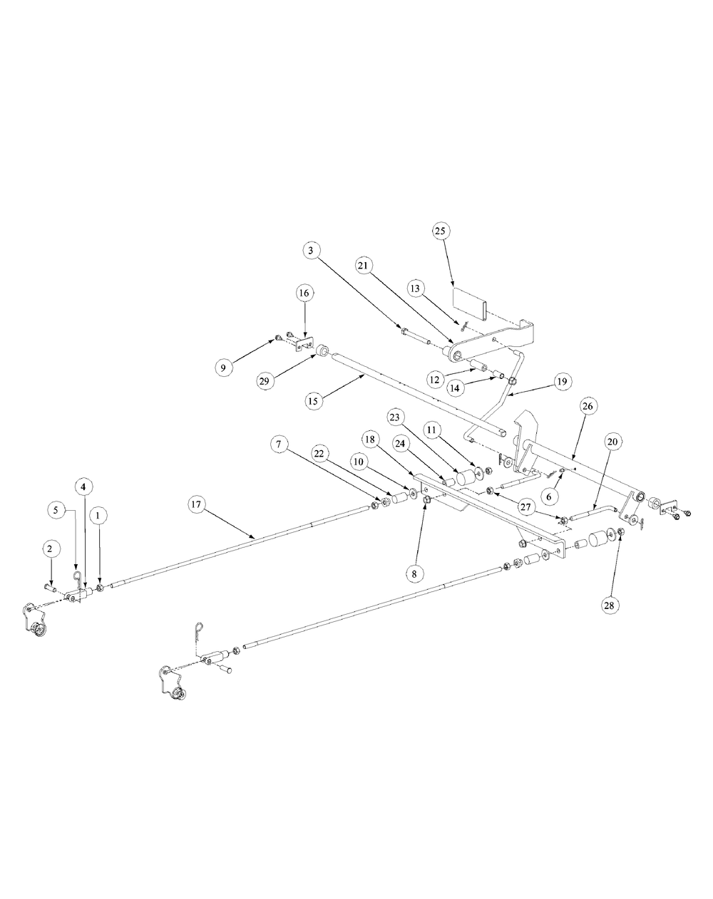 Brake Assembly Diagram and Parts List for M60-KW 53AB5DBX150-23-HP Cub Cadet Lawn Tractor